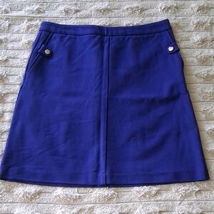 Mario Serrani Blue A-Line Mini Skirt Casual
